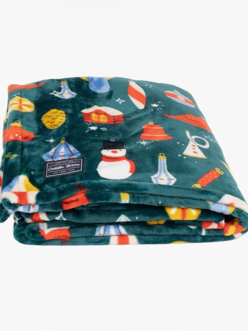 NWT Lug Cuddle Throw Retro Ornaments